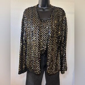 Vintage Sequin Jacket and Tank Set